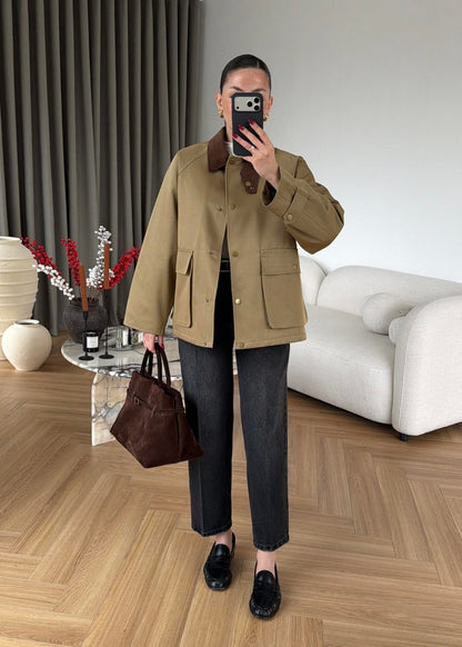 Barbour Kapitone Dolgulu Ceket HAKİ