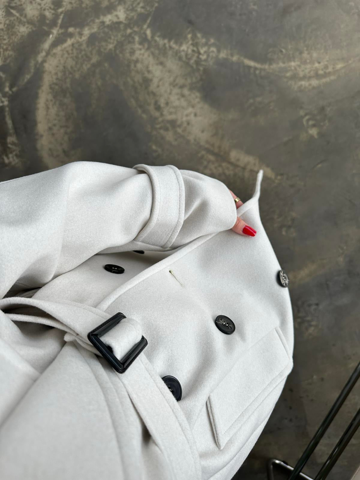 Vatkalı Apoletli Premium Kaban TAŞ