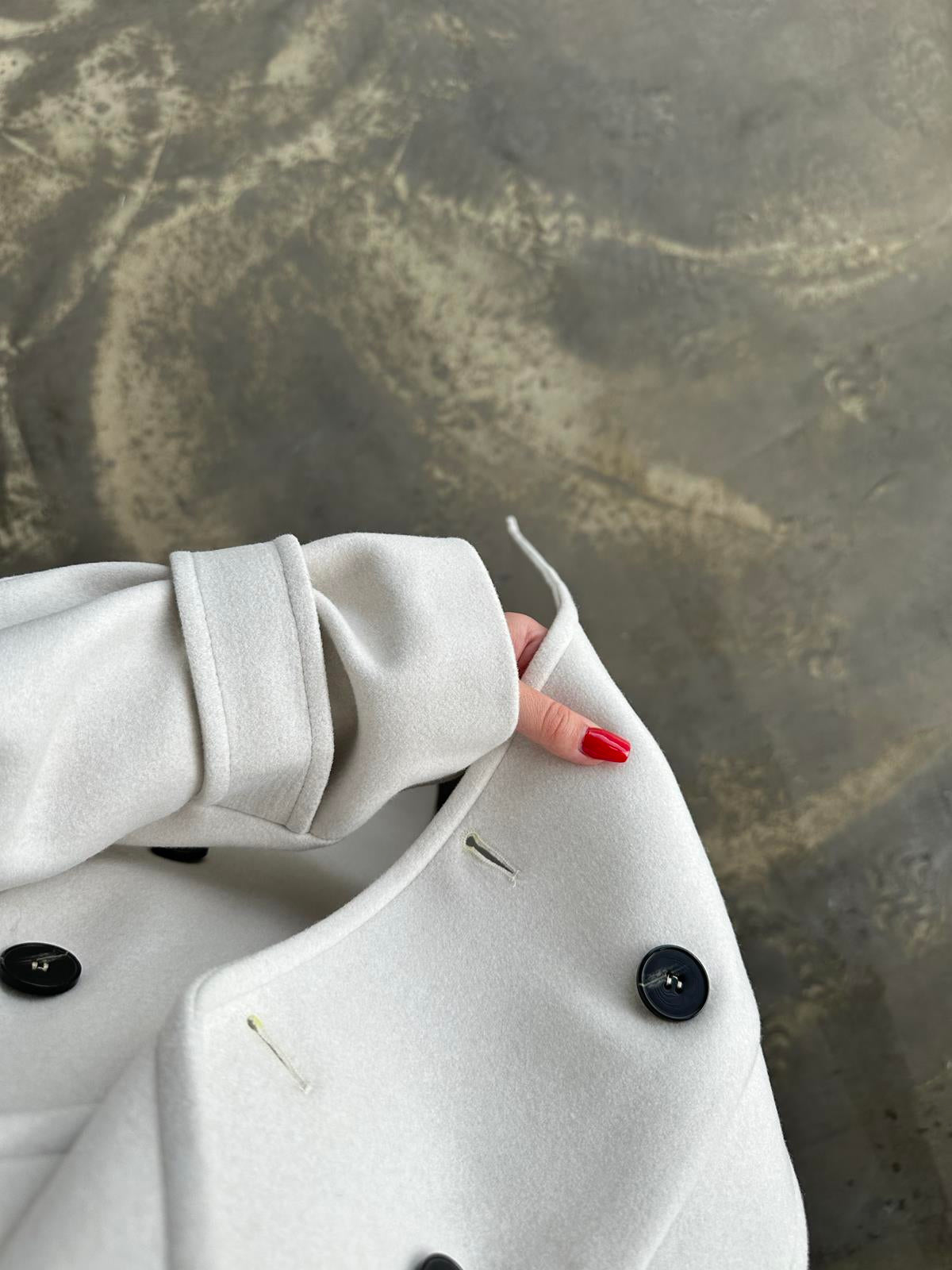 Vatkalı Apoletli Premium Kaban TAŞ